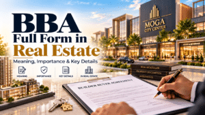 BBA full form in real estate showing a Builder Buyer Agreement and property purchase documents