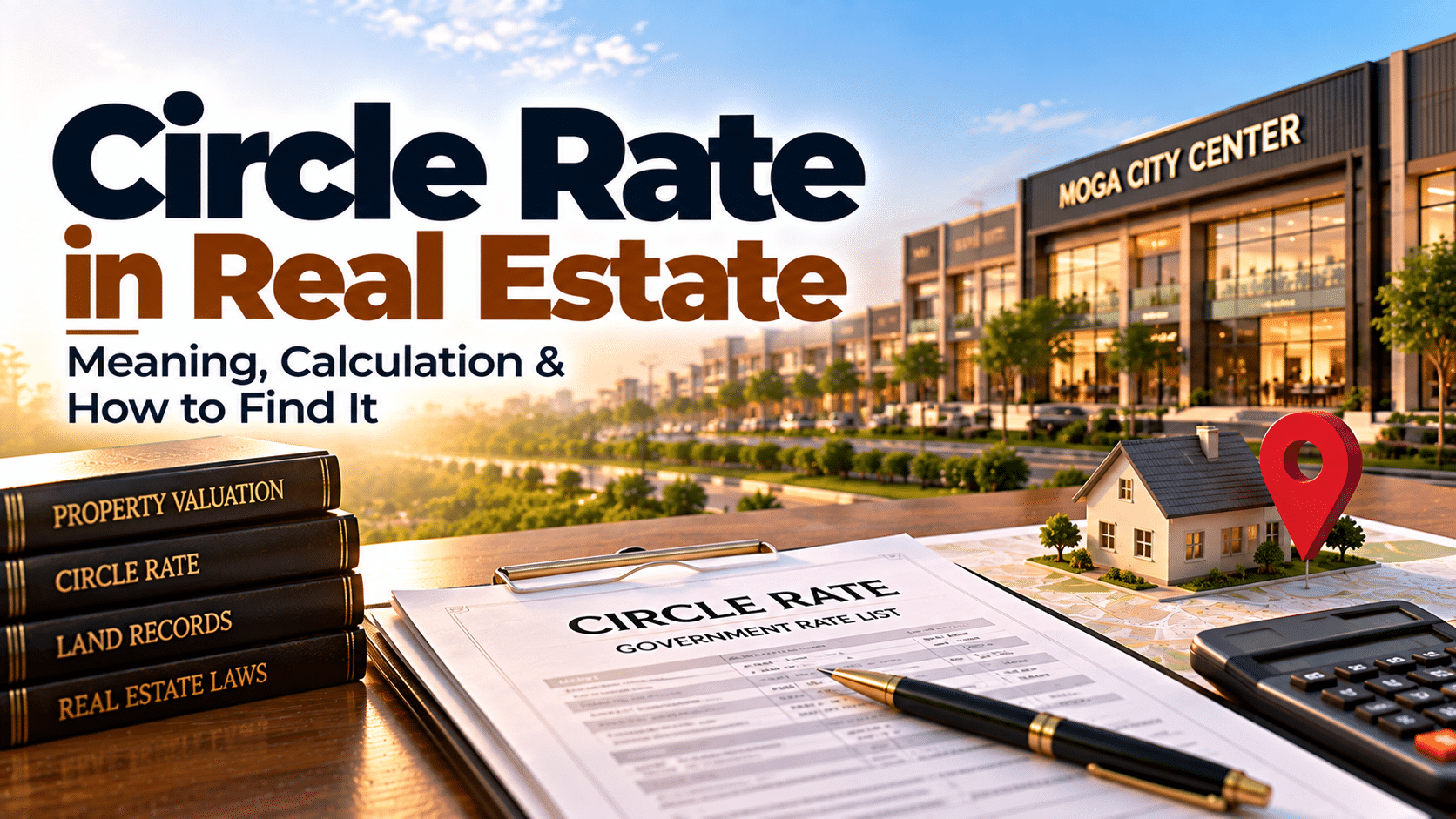 Circle rate in real estate showing property valuation, land rates and government rate list